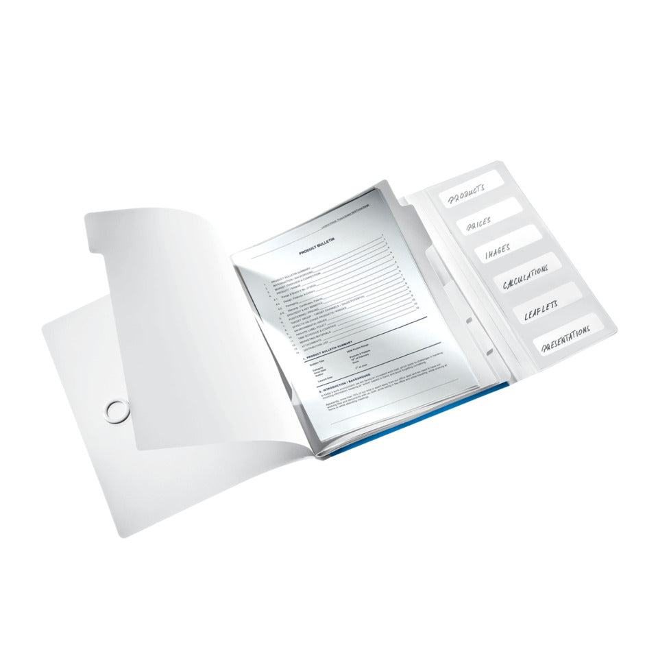 Ordnungsmappe WOW, 6 Fächer, PP, blau LEITZ 46330036 LEITZ 4633-00-36 Wow 6Fäch.PP