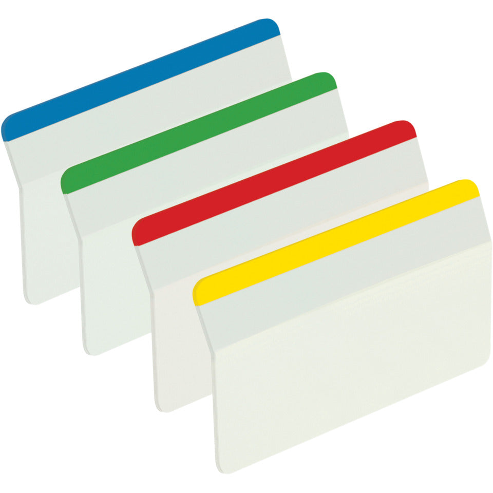 Haftmarker Index Strong, 50,8 x 38 mm, blau, grün, rot, gelb, 4 x 6 Haftstreifen POST-IT I686-A1 POST IT I686-A1 Strong sort.