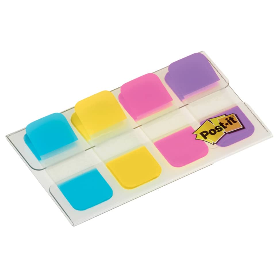 Haftstreifen Index Strong, 16 x 38 mm, 4x10 Blatt, sortiert POST-IT 676-AYPV