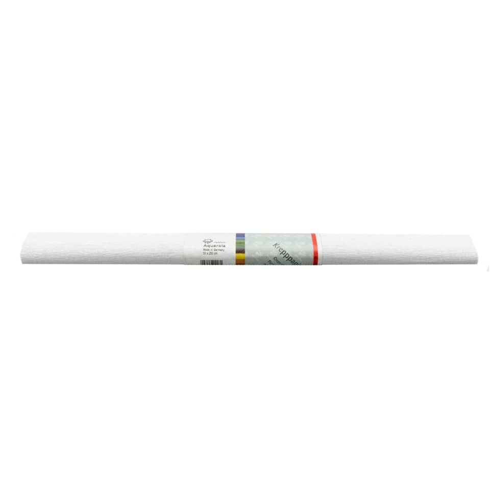 Krepppapier Aquarola, 50x250cm, weiß WEROLA 82061-4600 AQUAROLA 82061-4600