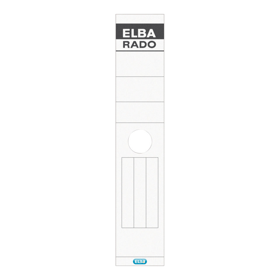 Hängeordner-Rückenschild selbstklebend, 59 x 290 mm, breit/lang, 10 Stück, weiß ELBA 100420958 ELBA 100420958 04407