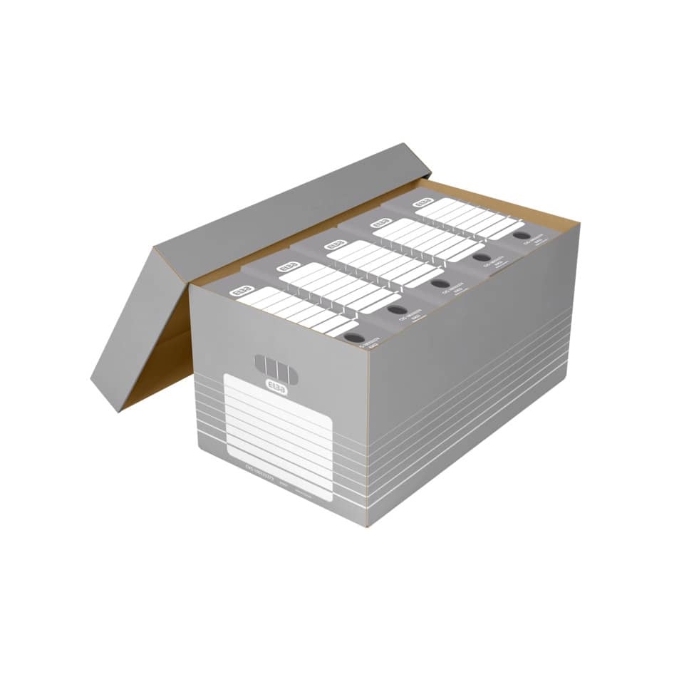 Transportbox Karton weißgrau   83427 ELBA 100333273 ELBA 100333273  83427