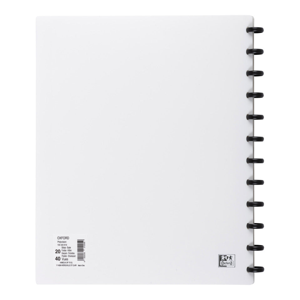 Ringmappe Overhead, A4, 20 Hüllen, weiß OXFORD 100420818 OXFORD 100420818 61430WE