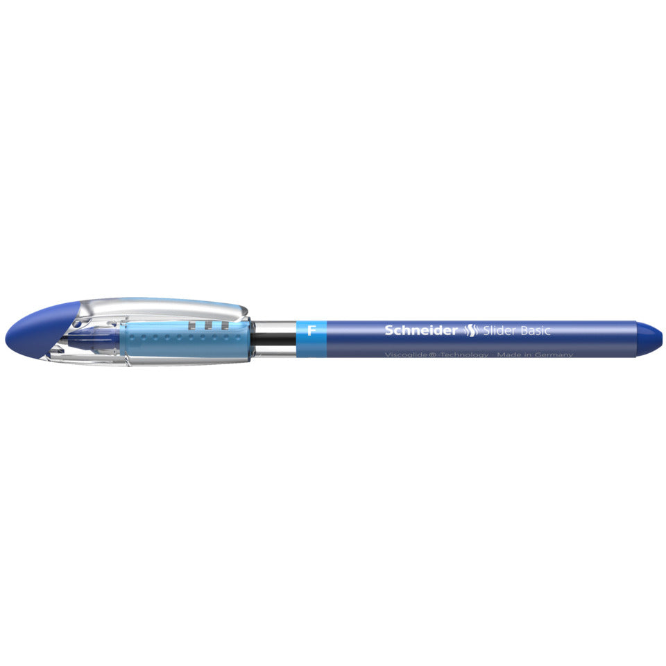 Kugelschreiber Slider Basic, Kappenmodell, F, blau SCHNEIDER SN151003 SCHNEIDER 151003 0,35mm