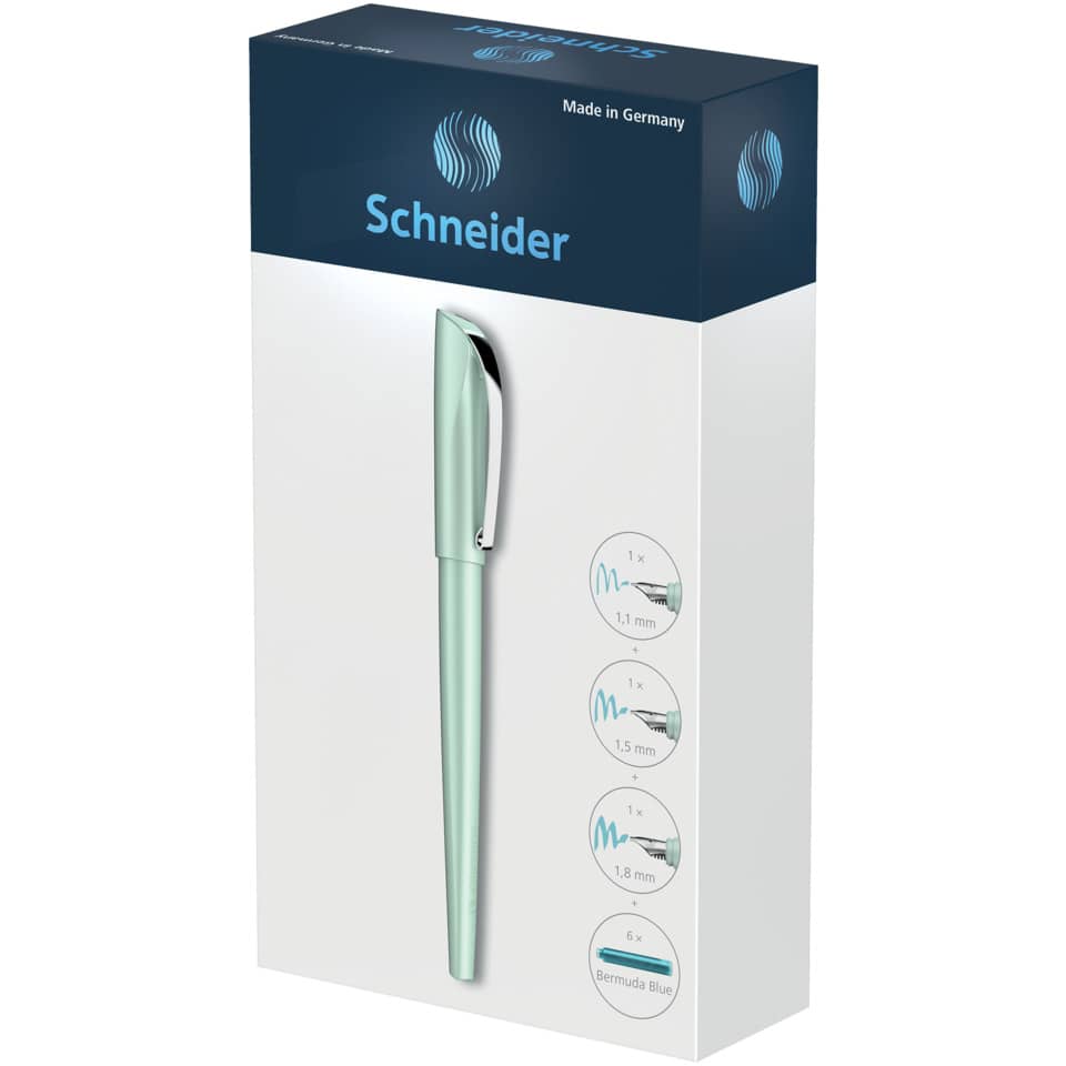 Schreibgeräteset Füller Callissima und Standard-Tintenpatronen, mint SCHNEIDER 50-143811