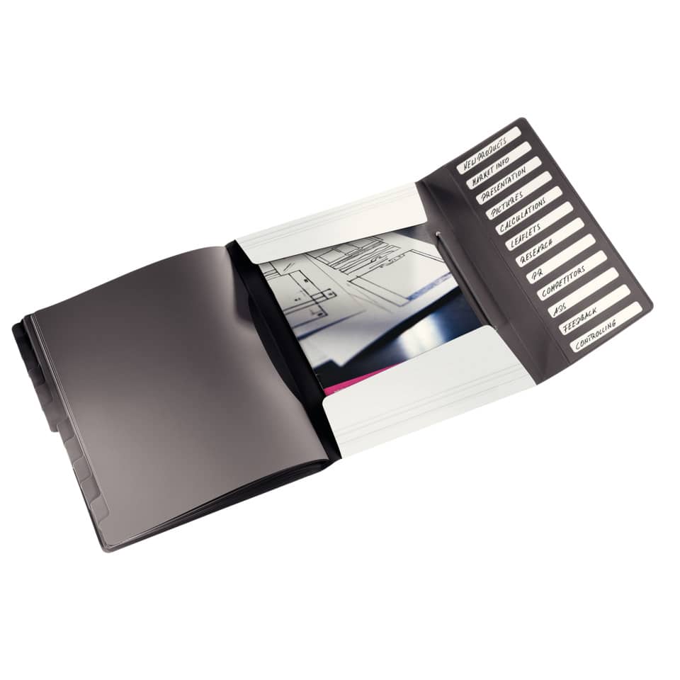 Ordnungsmappe Solid, 12 Fächer, PP, weiß LEITZ 4570-10-01 LEITZ 4570-10-01 PP 12 Fächer