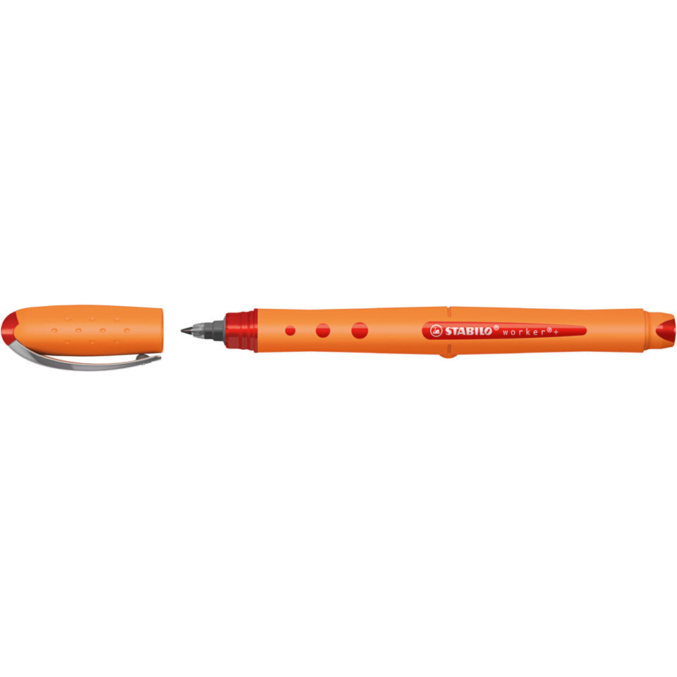 Tintenroller worker®+ medium, 0,5 mm, rot STABILO 2018/40