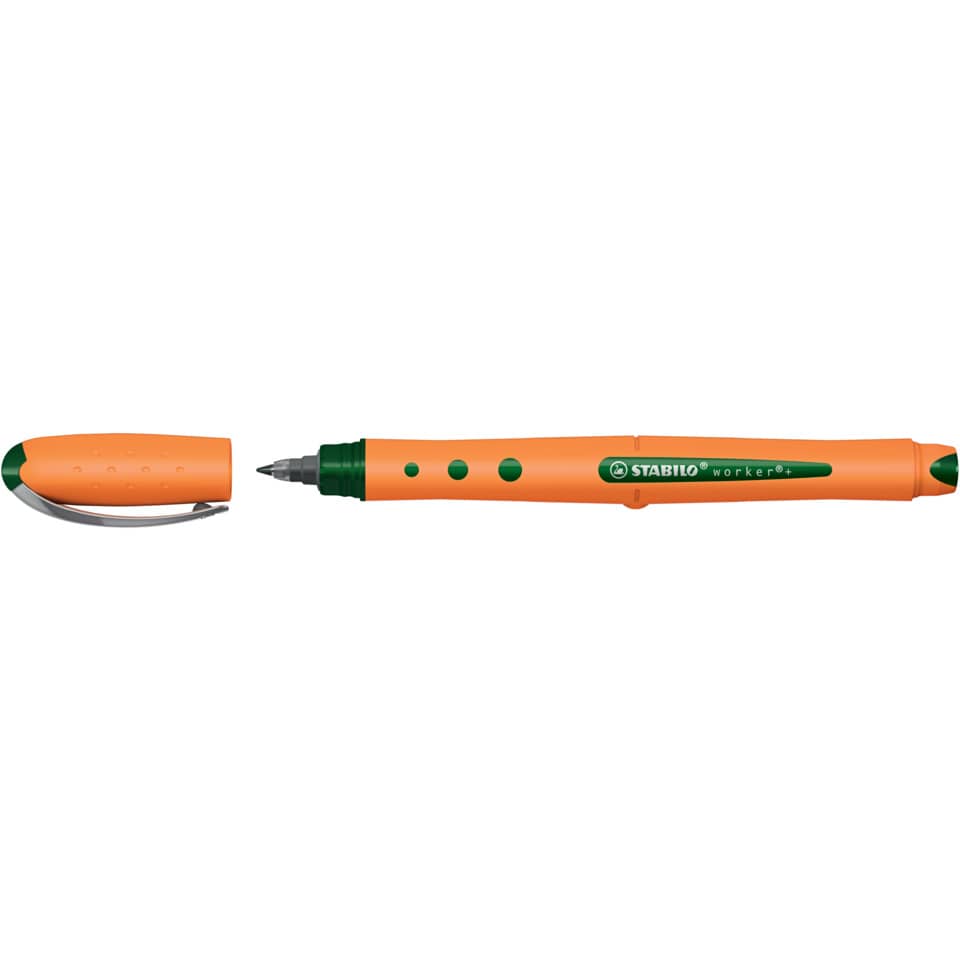 Tintenroller worker®+ medium, 0,5 mm, grün STABILO 2018/36