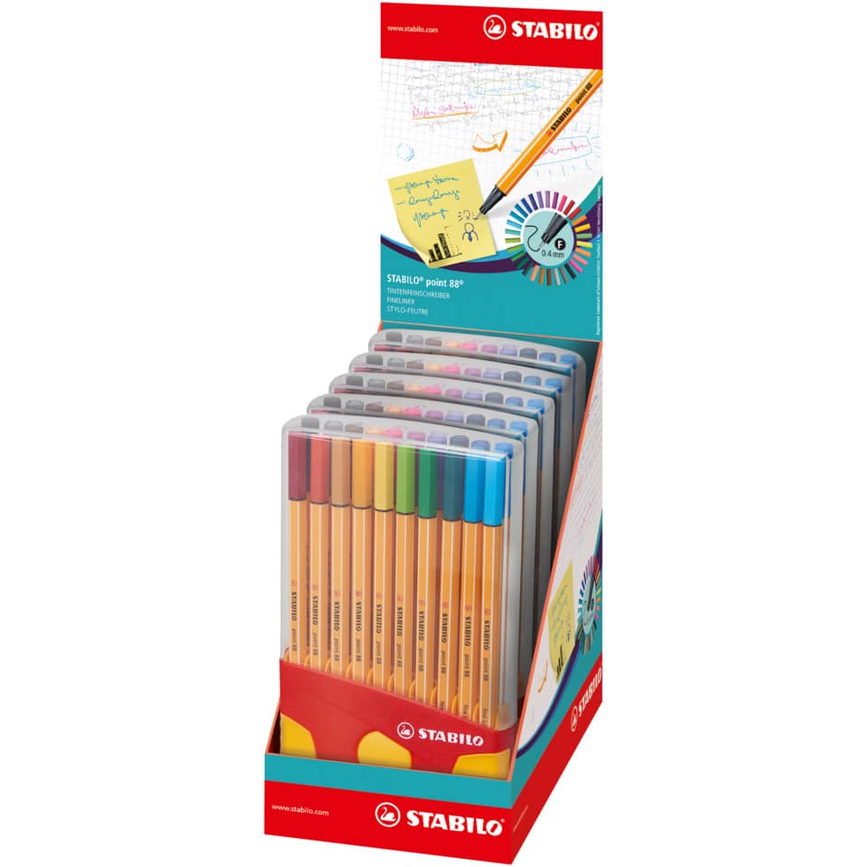 Fineliner point 88® ColorParade, Box mit 20 Stiften STABILO 8820-03 STABILO 8820-03 Colorparade