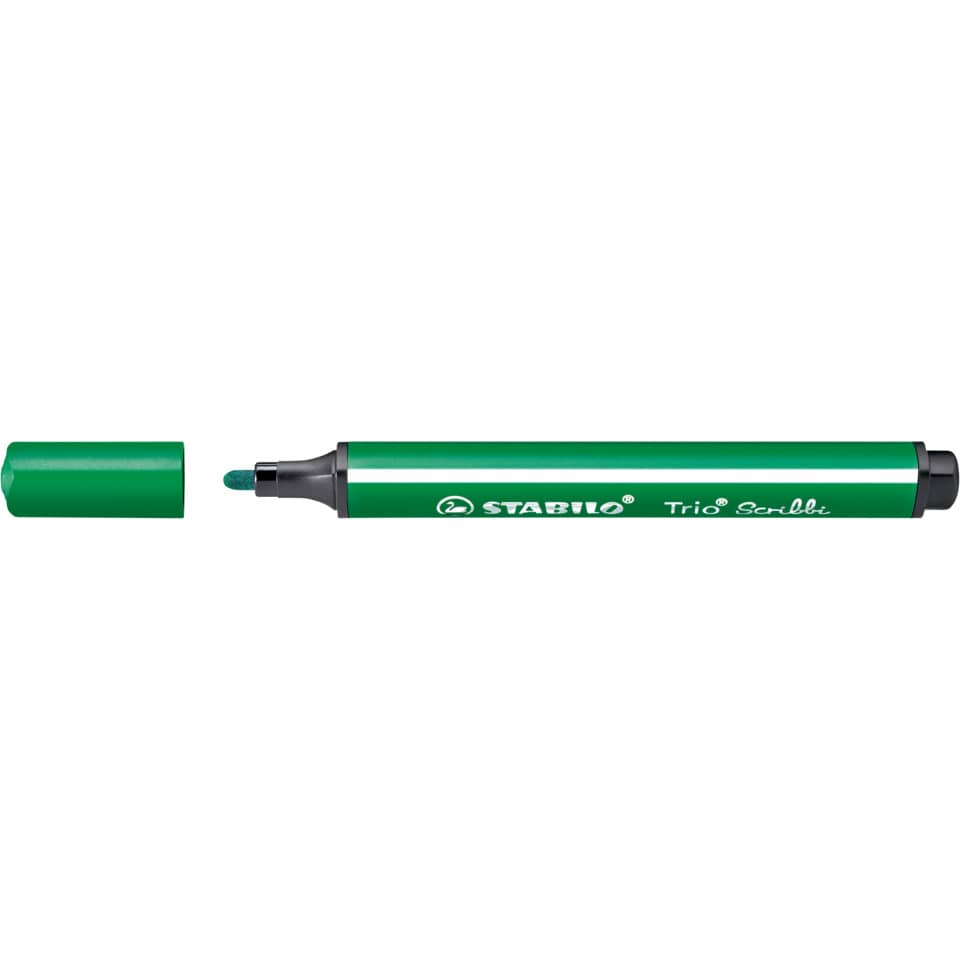 Fasermaler Trio® Scribbi, 1,5 - 2,0 mm, grün STABILO 368/936