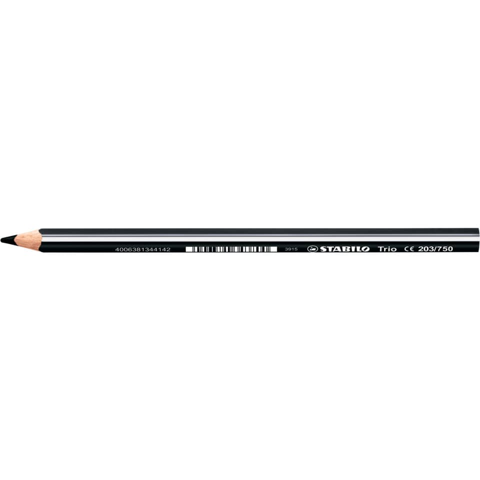 Farbstift Trio®, dick, 4,2 mm, schwarz STABILO 203/750