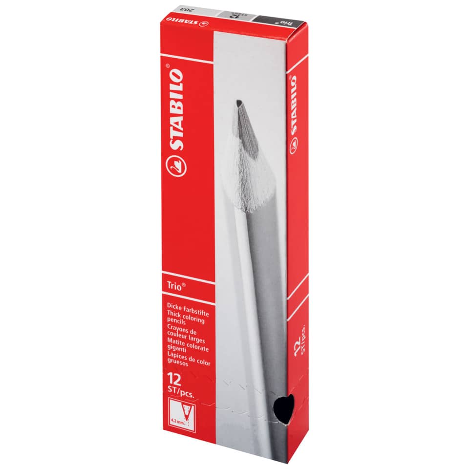Farbstift Trio®, dick, 4,2 mm, schwarz STABILO 203/750
