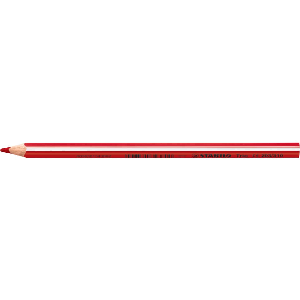 Farbstift Trio®, dick, 4,2 mm, rot STABILO 203/310