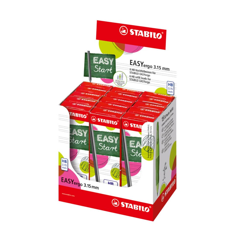 Feinmine EASYergo 3.15, HB, Faltschachtel mit 6 Minen STABILO 7890/6-HB STABILO 7890/6-HB Sc 6St