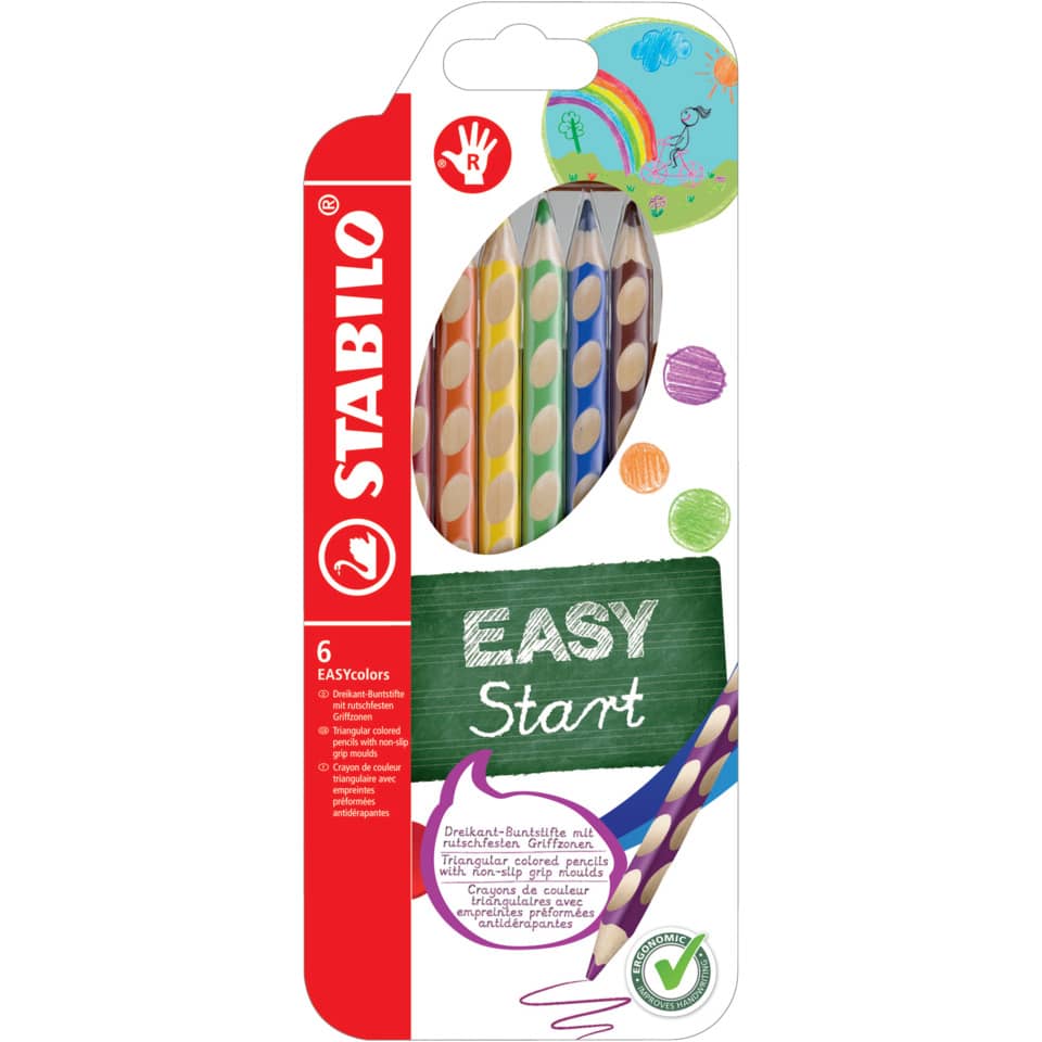 Farbstift EASYcolors, 6er Etui, Rechtshänder STABILO 332/6 STABILO 332/6 sortiert
