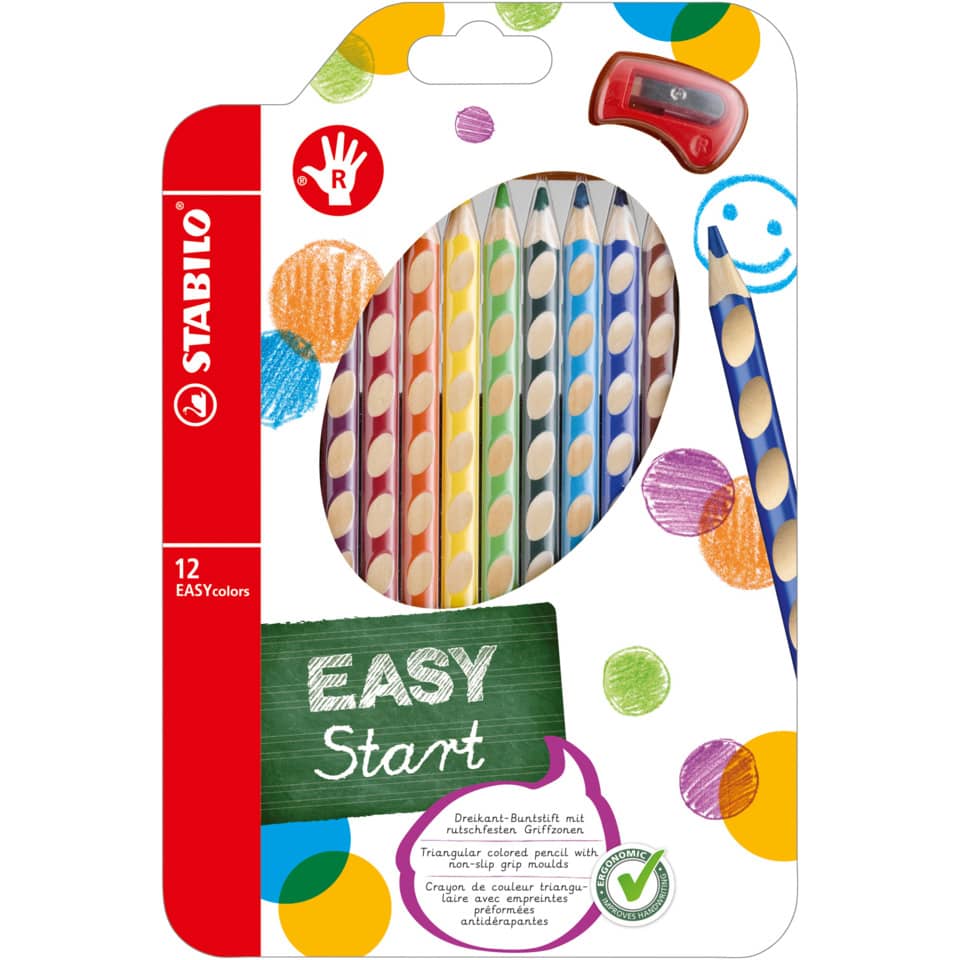 Farbstift EASYcolors, 12er Etui, Rechtshänder STABILO 332/12 STABILO 332/12 sortiert