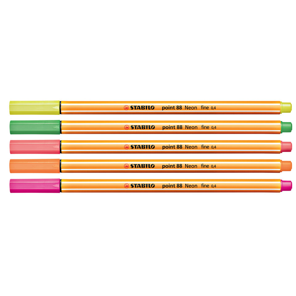 Fineliner point 88®, 0,4 mm, neongrün STABILO 88/033