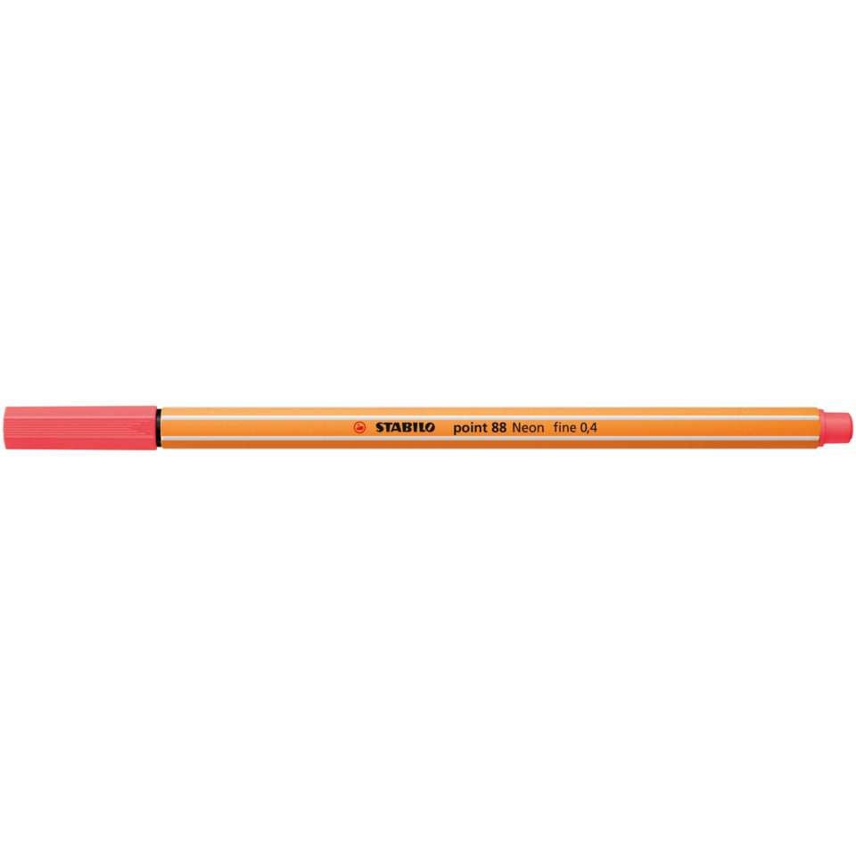 Fineliner point 88®, 0,4 mm, neonrot STABILO 88/040