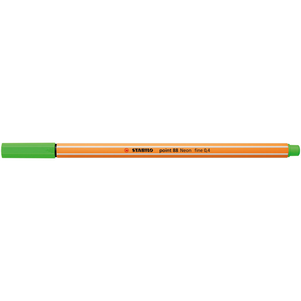 Fineliner point 88®, 0,4 mm, neongrün STABILO 88/033