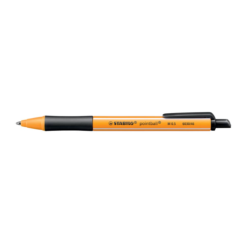 Kugelschreiber pointball®, Druckmechanik, 0,5 mm, schwarz STABILO 6030/46 STABILO 6030/46 0,5mm