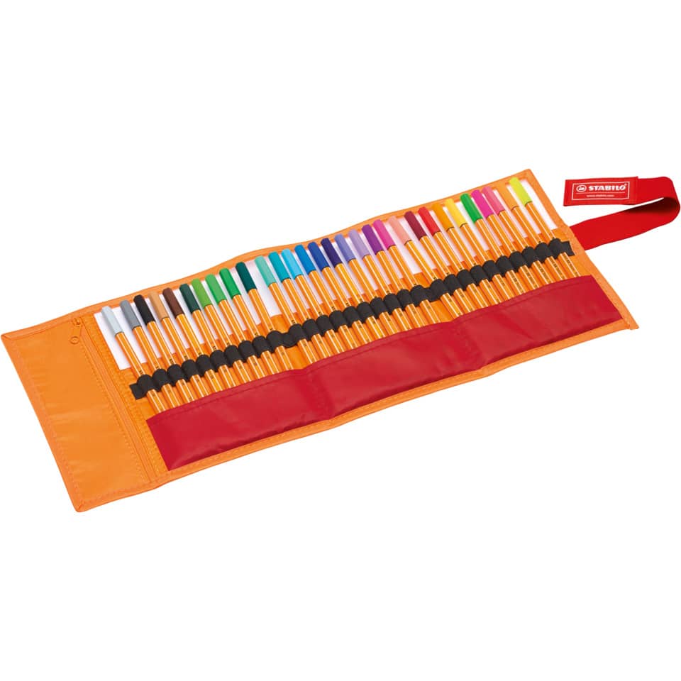 Fineliner point 88® Rollerset, Etui mit 30 Stiften STABILO 8830-2 STABILO 8830-2  Rollerset 30 Stück