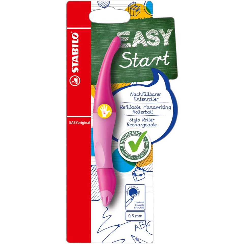 Tintenroller EASYoriginal, Linkshänder, dunkelpink/hellpink STABILO B-46837-3 STABILO B-46837-3  links