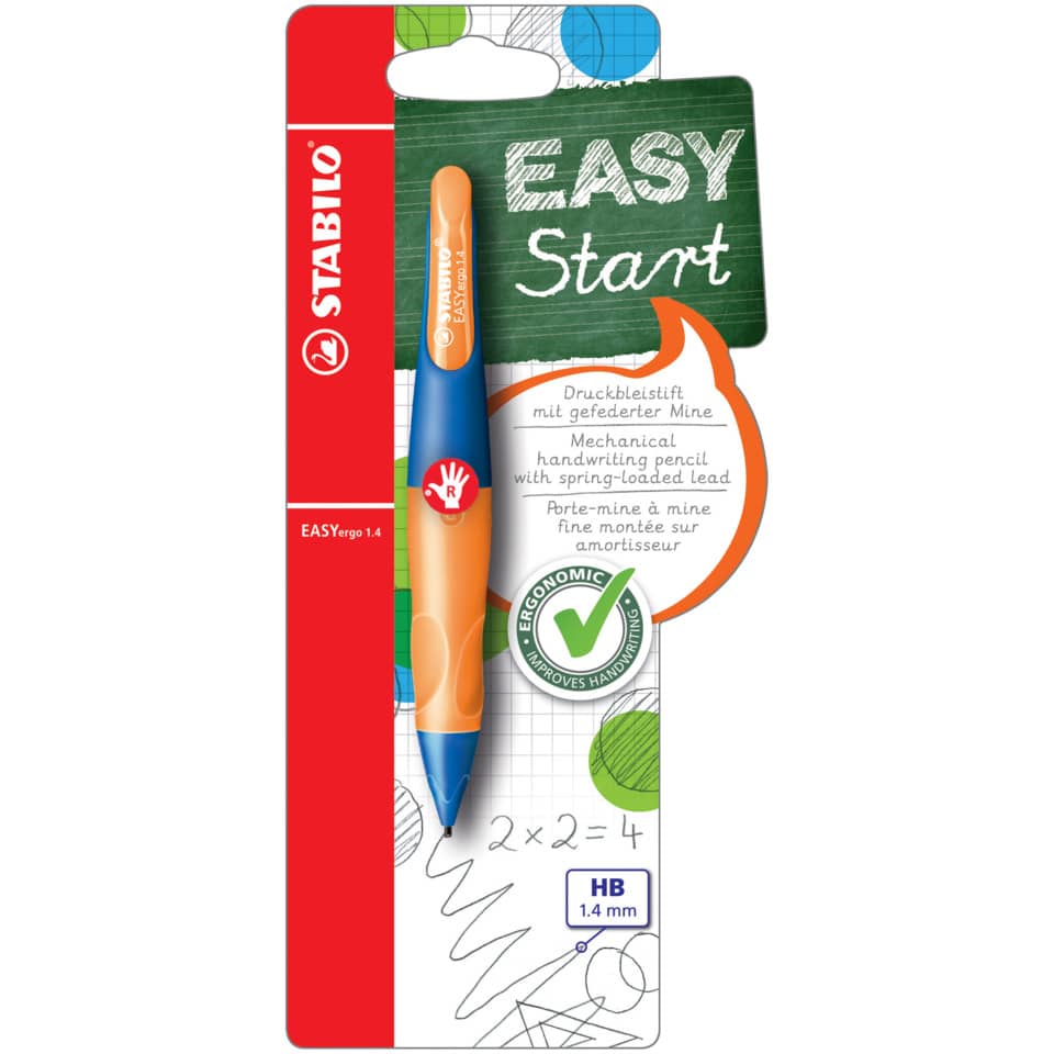 Druckbleistift EASYergo 1.4, ultramarinblau/neonorange, R STABILO B-46905-5 STABILO B-46905-5 rechts neon