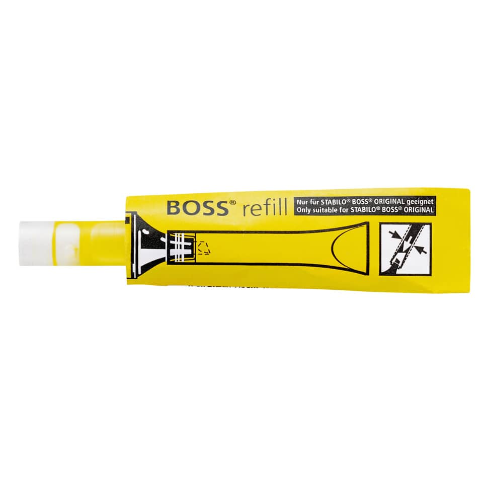 Textmarker Nachfüllsystem BOSS® ORIGINAL, 3ml, gelb STABILO 070/24 STABILO 070-24  Nachfüllsystem
