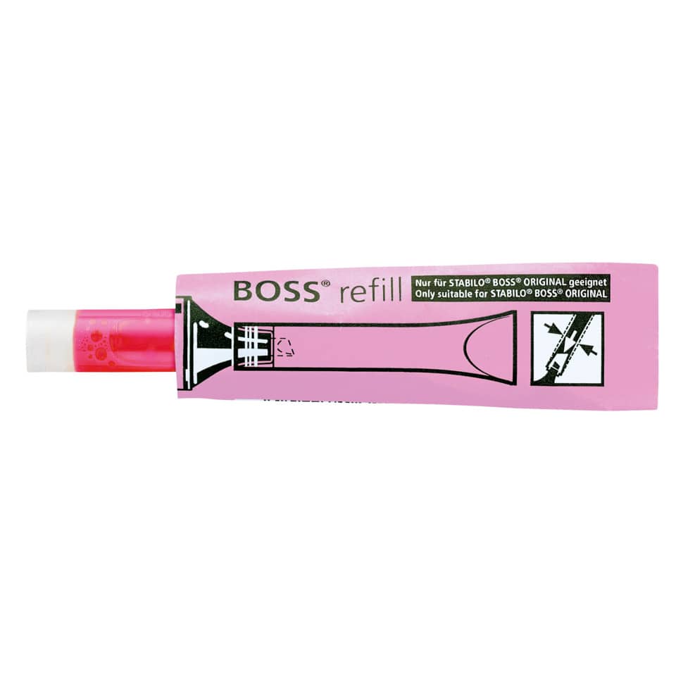 Textmarker Nachfüllsystem BOSS® ORIGINAL, 3ml, pink STABILO 070/56 STABILO 070-56  Nachfüllsystem