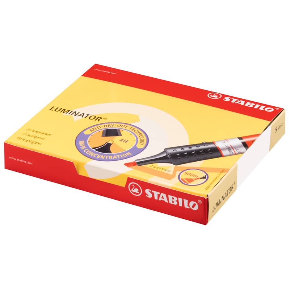 Textmarker LUMINATOR®, 2-5mm, gelb STABILO 71/24