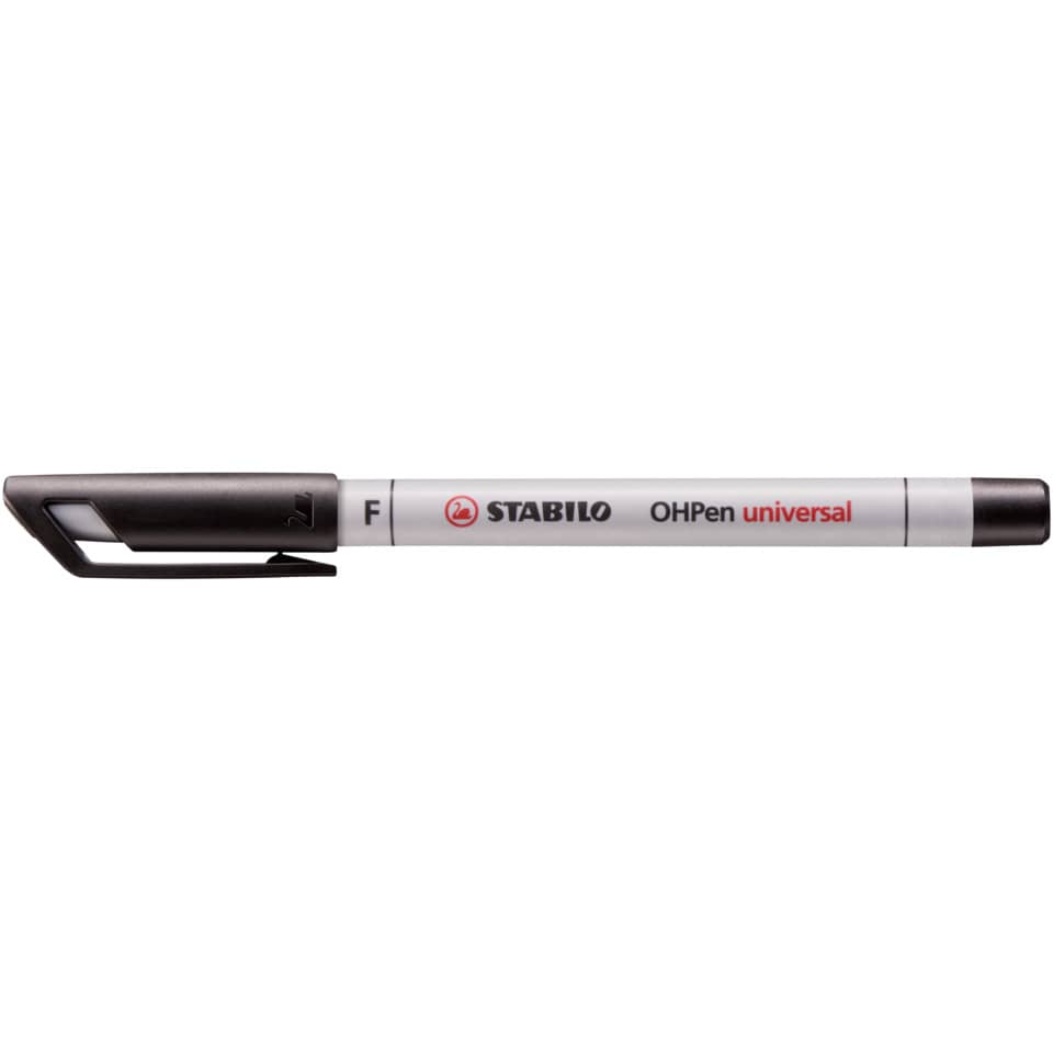 Folienstift OHPen universal, 0,7 mm, wasserlöslich, schwarz STABILO 852/46 STABILO  852/46 wasserlöslich