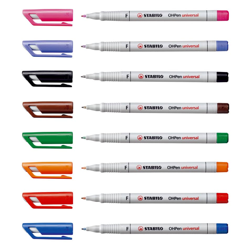 Folienstift OHPen universal, 0,7 mm, wasserlöslich, schwarz STABILO 852/46 STABILO  852/46 wasserlöslich