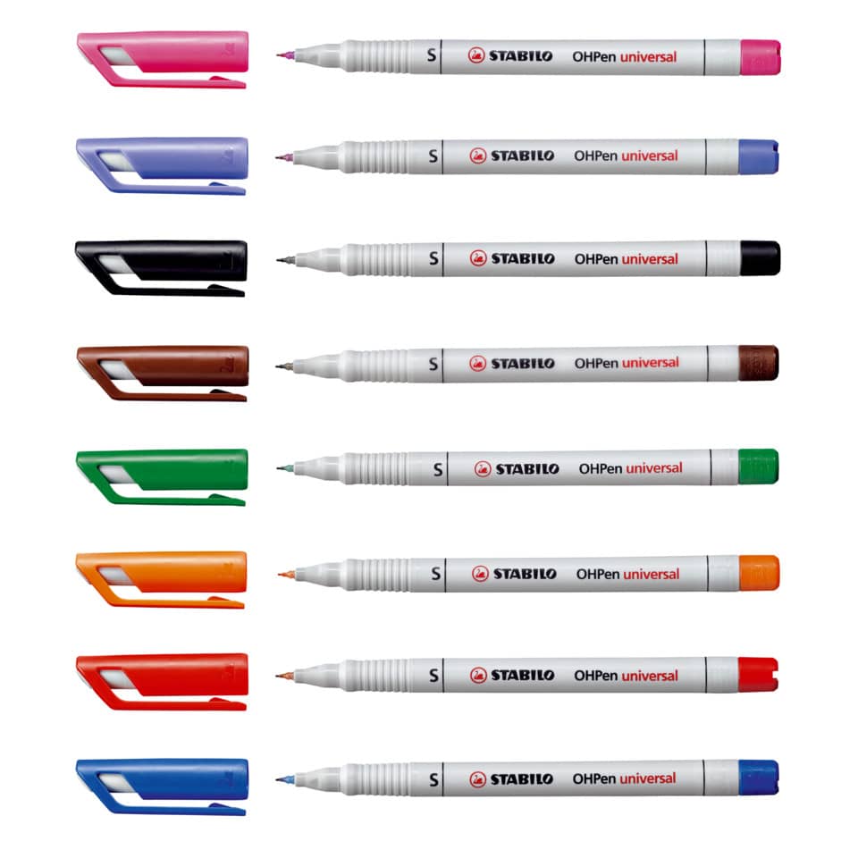 Folienstift OHPen universal, 0,4 mm, wasserlöslich, rot STABILO 851/40 STABILO 851/40 wasserlöslich