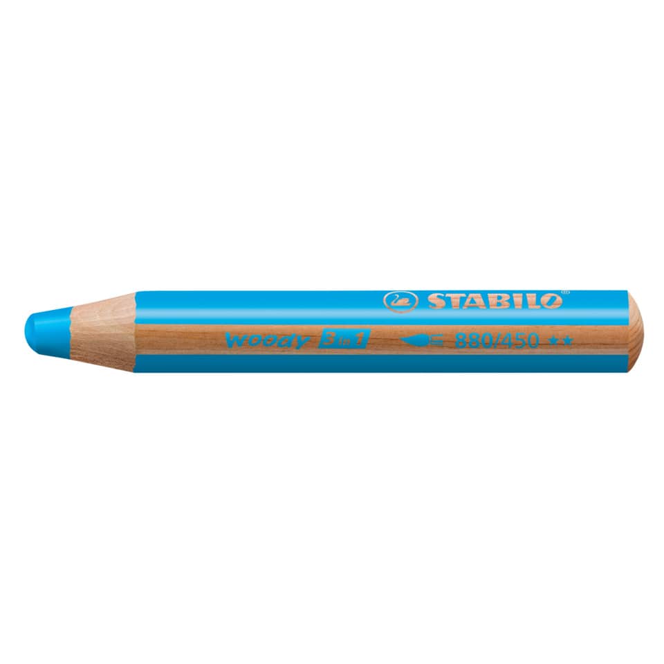 Multitalent-Stift woody 3 in 1, cyanblau STABILO 880/450 STABILO 880/450 Woody 3 in 1