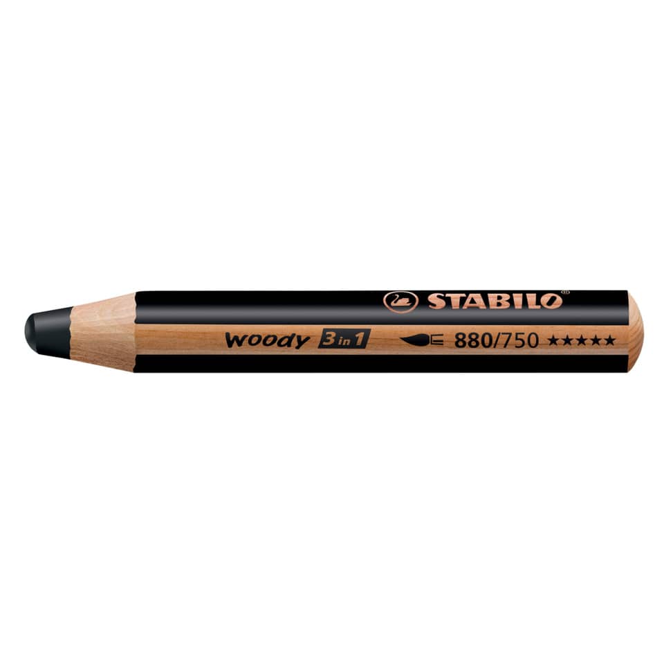 Multitalent-Stift woody 3 in 1, schwarz STABILO 880/750 STABILO 880/750 Woody 3 in 1