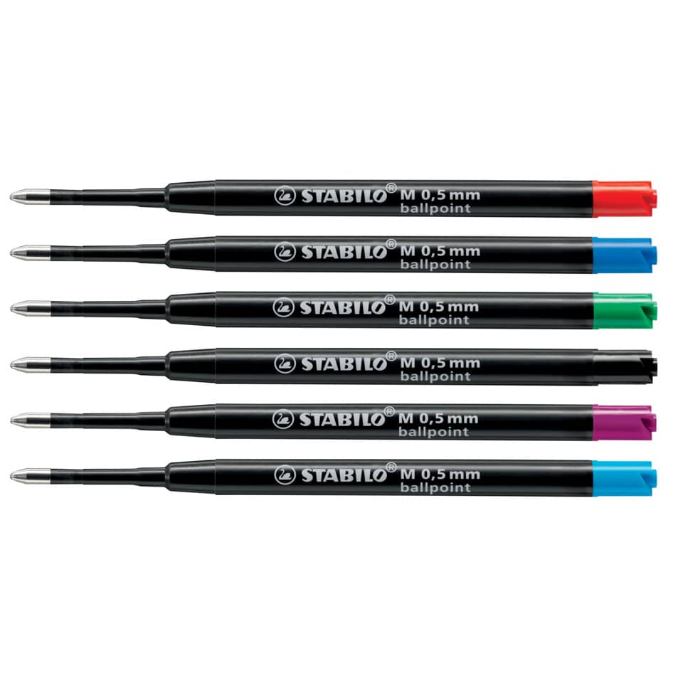 Kugelschreibermine Ballpoint Refill, 0,5 mm, rot STABILO 2/040-02 STABILO 2/040-02 Großraum
