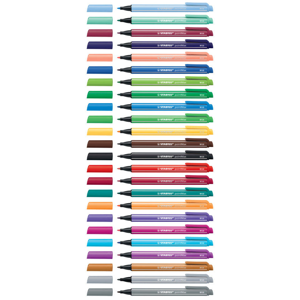 Faserschreiber pointMax, Etui mit 4 Farben STABILO 488/4 STABILO 488/4 office
