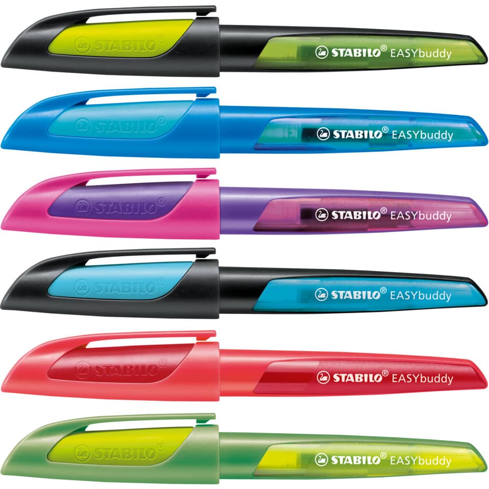 Füllfederhalter EASYbuddy®, Linkshänder, schwarz/limette STABILO 5033/1-41