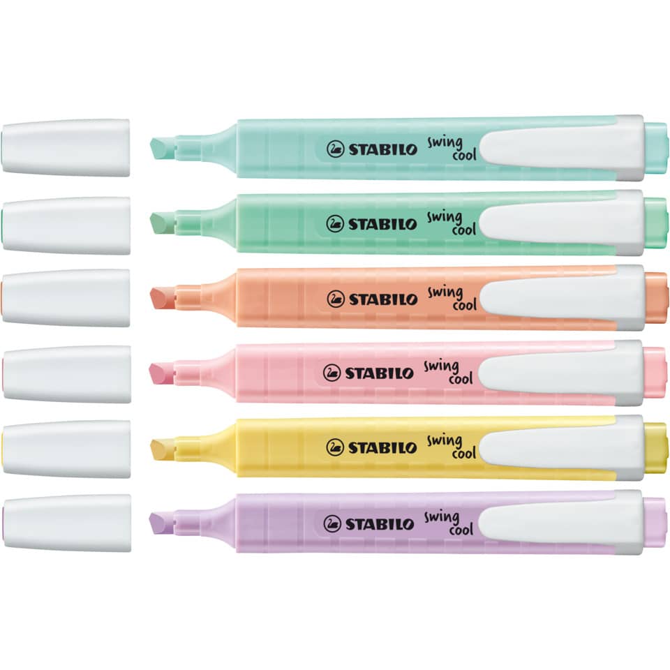 Textmarker swing® cool Pastel, 1-4mm, cremige Pfirsichfarbe STABILO 275/126-8 STABILO 275/126-8 Pastel