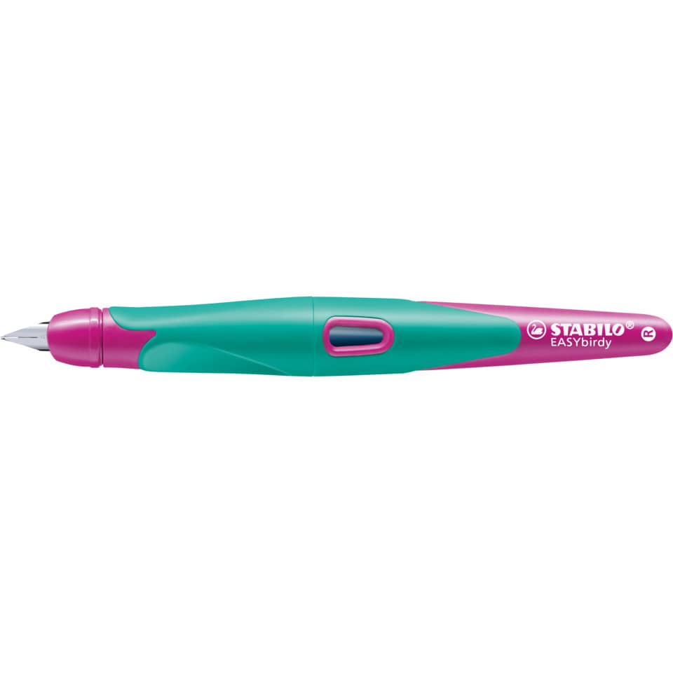 Füllfederhalter EASYbirdy®, Rechtshänder, A, türkis/neon pink   Rechtshänder STABILO 5014/1-41 STABILO 5014/1-41 Rechts