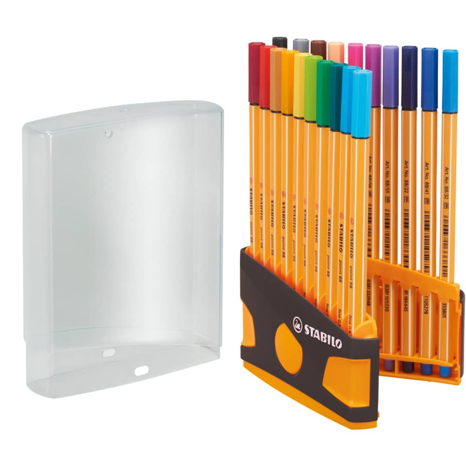 Fineliner point 88® ColorParade, Klappbox mit 20 Stiften STABILO 8820-03-05 STABILO 8820-03-05 ColorParade