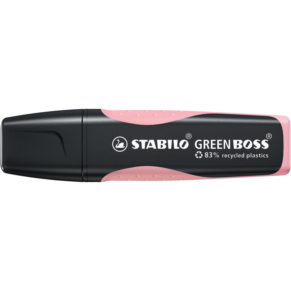 Textmarker GREEN BOSS® Pastel, 2-5mm, rosiges Rouge STABILO 6070/129