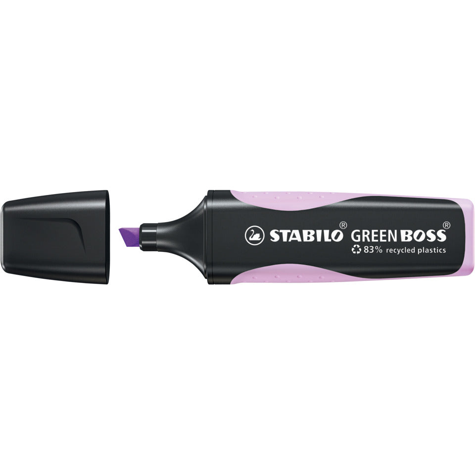Textmarker GREEN BOSS® Pastel, 2-5mm, Schimmer von Lila STABILO 6070/155