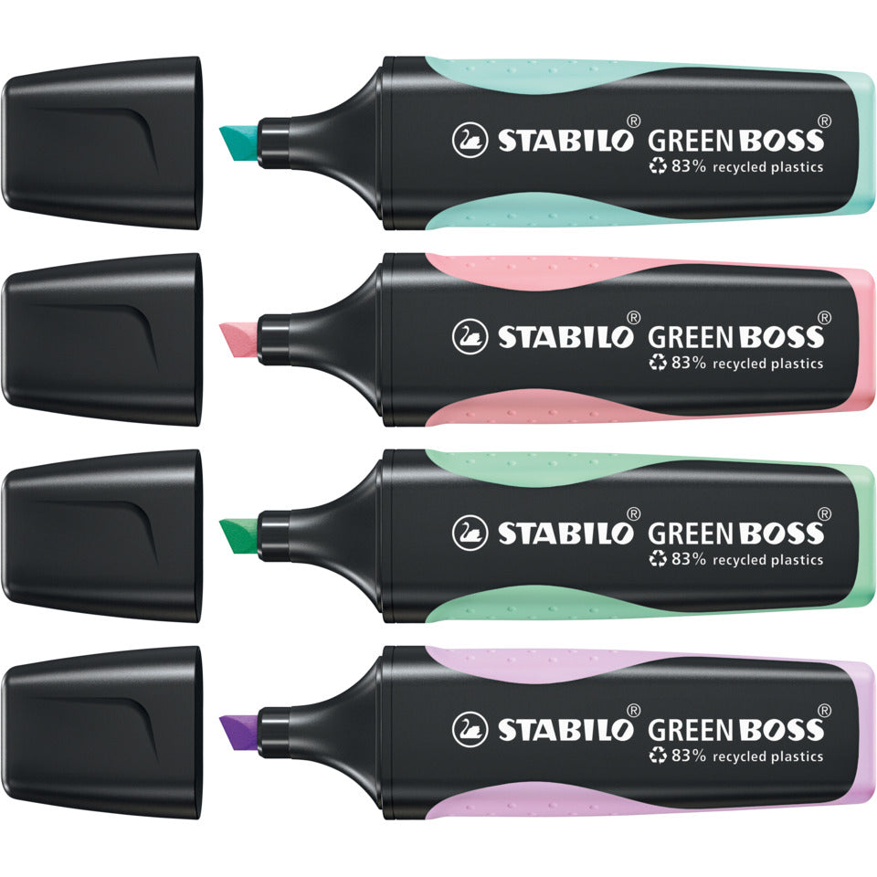 Textmarker GREEN BOSS® Pastel, 2-5mm, rosiges Rouge STABILO 6070/129