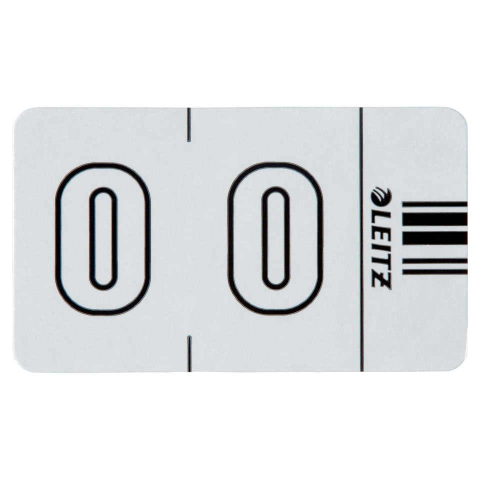 Ziffernsignal Orgacolor® 0, 100 Stück, weiß LEITZ 6600-00-00