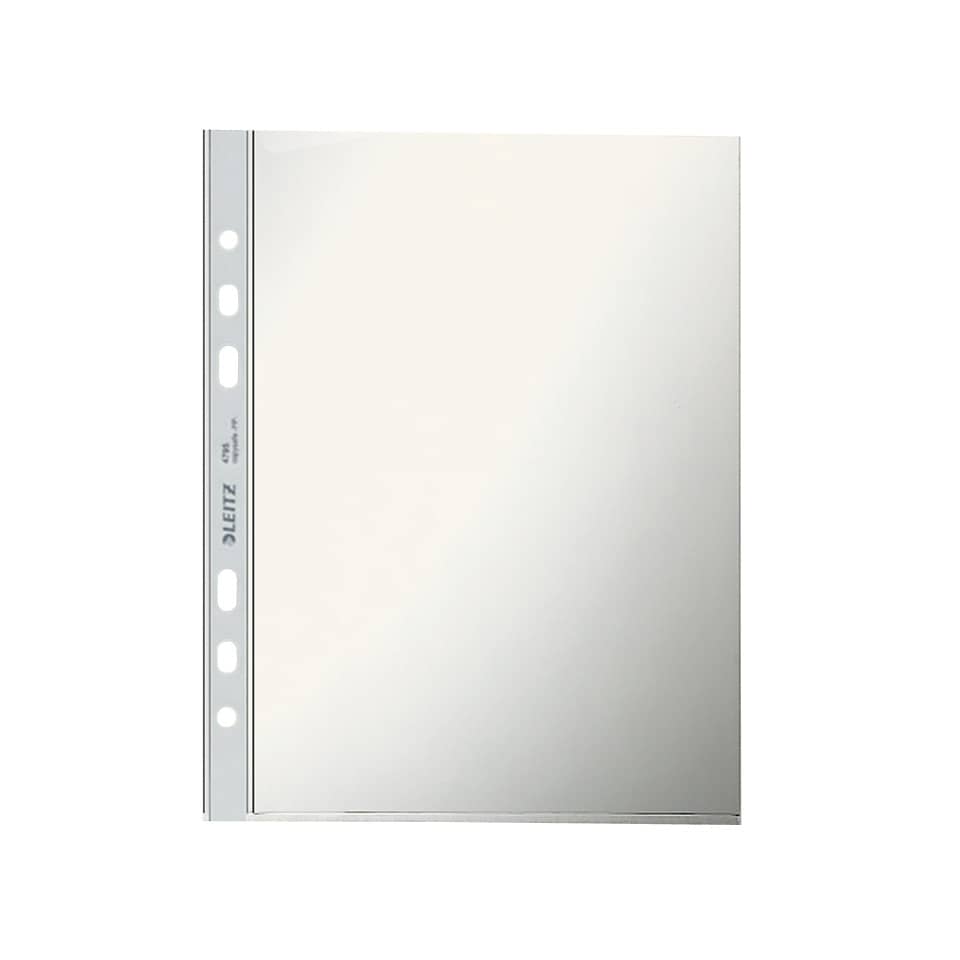 Prospekthülle Standard, A5, PP, genarbt, dokumentenecht, 100 Stück, farblos LEITZ 4795-00-00 LEITZ 4795-00-00 100ST 0,08mm