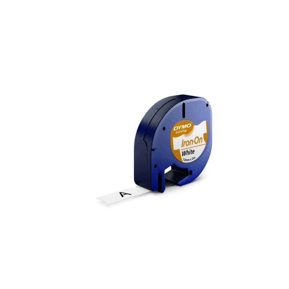 Schriftband, 12mmx2m, schwarz/weiß DYMO S0718850 DYMO S0718850 aufbügelbar
