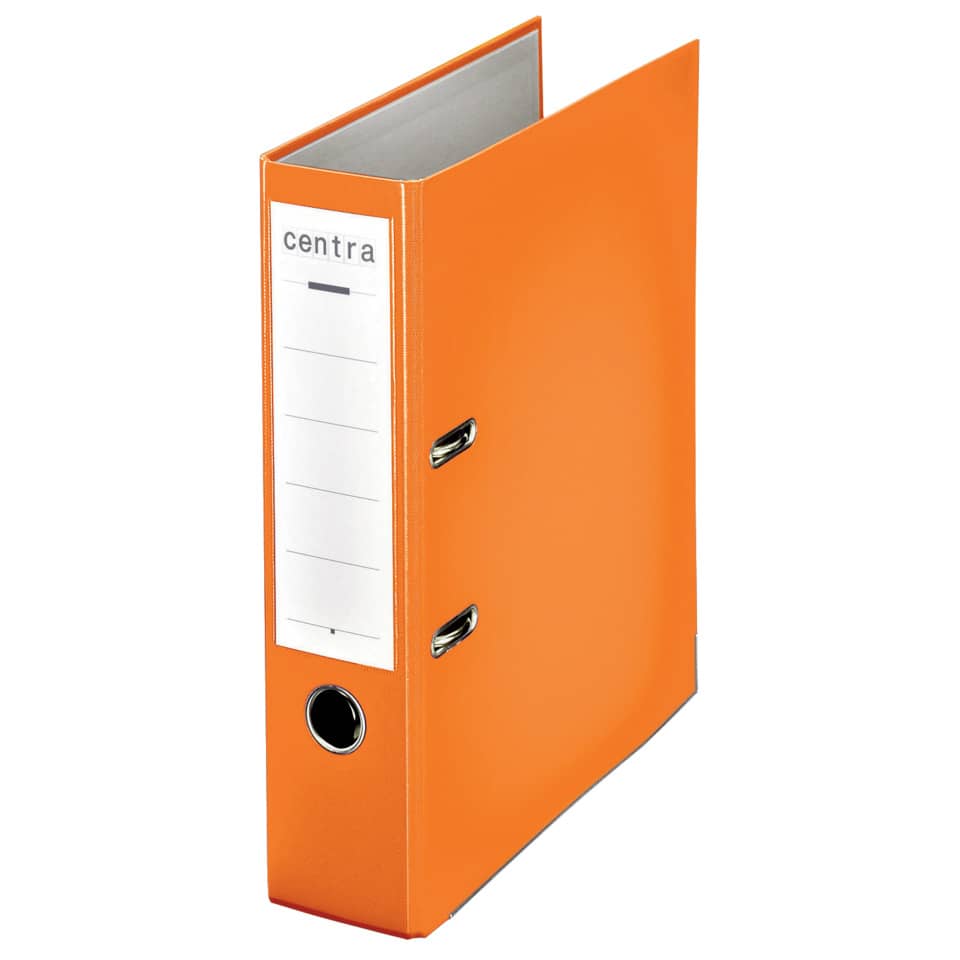 Ordner Plastik Chromos, mit Schlitzen, A4, 80 mm, orange CENTRA 230135