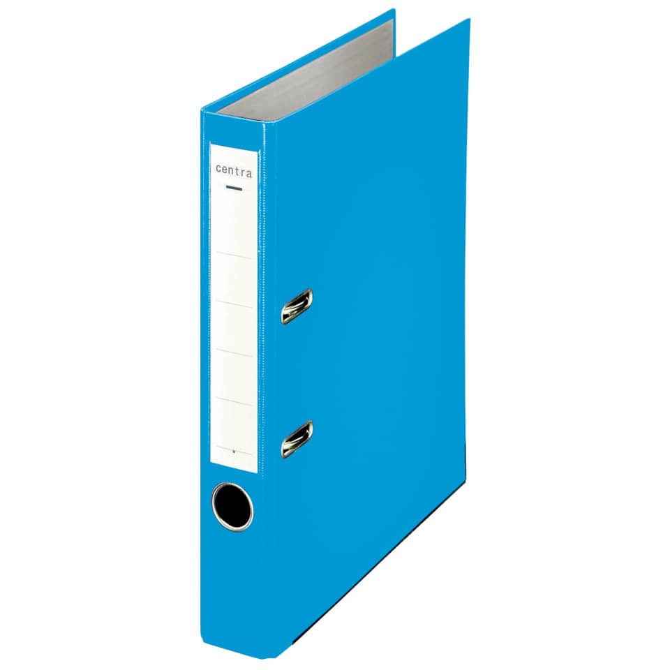 Ordner Plastik Chromos, mit Schlitzen, A4, 55 mm, hellblau CENTRA 231148