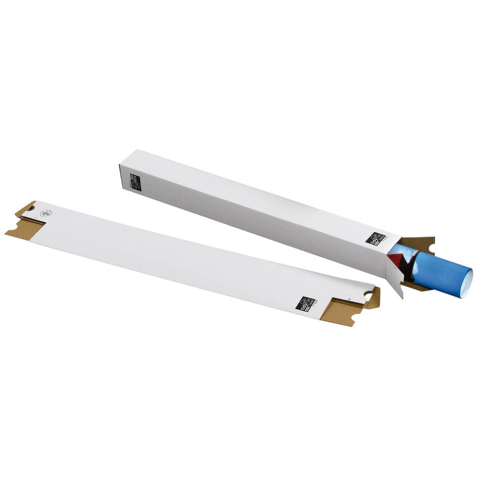 Versandhülse, 500 x 65 x 65 mm, weiß TIDYPAC 30000922